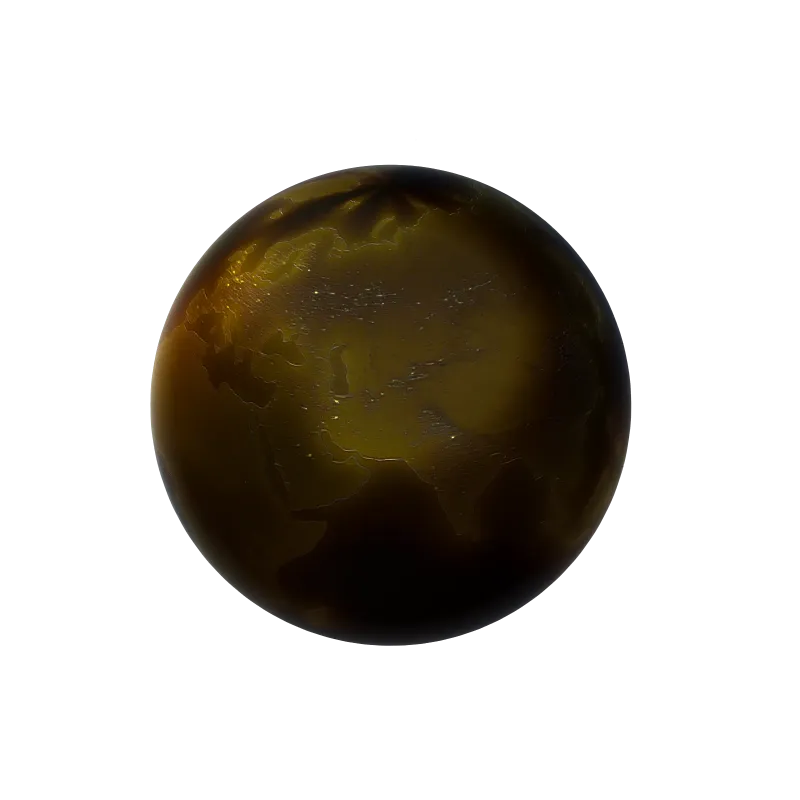 Rotating 3D globe